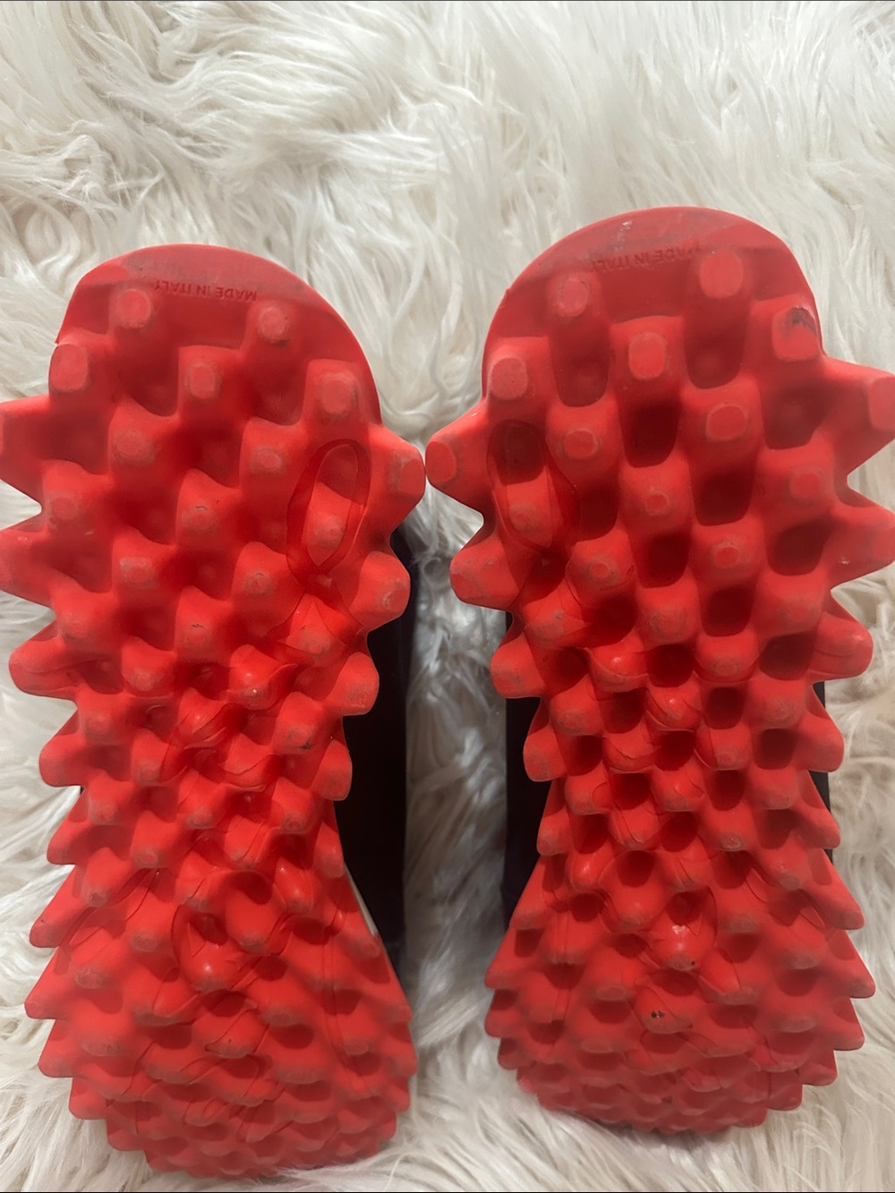 Christian Louboutin Black Slip-On Sneakers with Red Accents - Picture 4 of 5